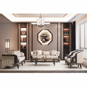 Luxury Royal Style Armchair <b>Hand</b>-Carved Gold Leaf Accent Single Sofa <b>Chair</b> for Living Room - Product Image 4