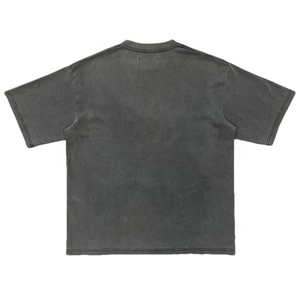 T-shirt unisexe vintage délavé à l'acide, 100 % coton, haute qualité, avec broderies personnalisées effet vieilli, respirant et infroissable - Product Image 6
