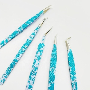 ชุดปากคีบขนตาแบบมืออาชีพเซตปากคีบขนตาสแตนเลสสตีลแข็งเคลือบด้วยเพชร - Product Image 3