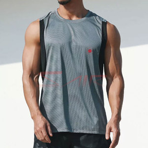 Débardeur de sport pour homme, personnalisé, à séchage rapide, respirant, écologique, en coton/fibre de bambou, style décontracté, couleur unie, très vendu - Product Image 5