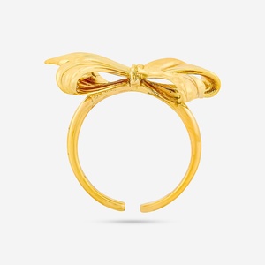Gold-Plated Fashionable Wing Cluster <b>Ring</b> for Women's Islamic Gifts (Invisible Setting) - Product Image 5