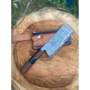 Cuchillo de Cocina Multifuncional JEXMOO, Hecho a Mano, de Acero Inoxidable, con Funda de Cuero - Product Image 2