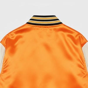Chaqueta Universitaria Clásica Personalizada de Satén Sólido con Bordado y Revestimiento, 100% Poliéster, Invierno, Hombre, Alta Calidad - Product Image 6
