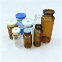 Flacon en verre vide ambré ou transparent de 2 ml, 3 ml, 5 ml, 10 ml, 15 ml, 50 ml pour l'emballage de sérums et d'essences de peptides bioactifs