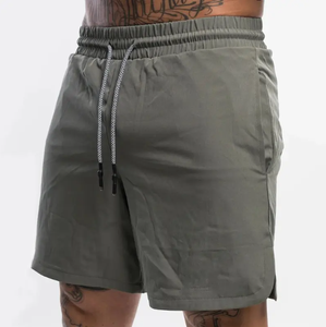 Pantalones cortos para correr personalizados de alta calidad para hombre, pantalones cortos atléticos de verano para gimnasio, estilo deportivo, bolsillos con patrón de tela de malla 6XL - Product Image 4
