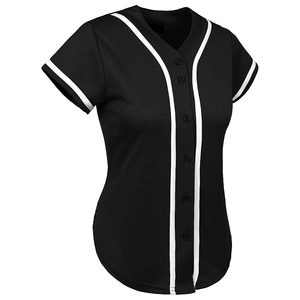 Nueva moda béisbol desgaste camisas mujeres personalizado OEM béisbol uniformes secado rápido personalizado ajuste juvenil béisbol Jersey - Product Image 2