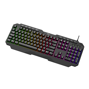 Teclado Óptico para Gaming con Cable KB-809 Negro Teclado Alámbrico en Español con Iluminación de Colores para PCs de Escritorio y Portátiles - Product Image 3