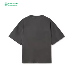เสื้อยืดโอเวอร์ไซส์ทรงหลวมสำหรับผู้ชาย Behram International ผลิตจากผ้าฝ้าย 100% เป็นมิตรต่อสิ่งแวดล้อม ระบายอากาศได้ดี ดีไซน์ระดับมืออาชีพ ไซส์พลัส - Product Image 2