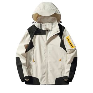 Customized <b>Men's</b> Heavy-Duty Winter Windbreaker Canvas Waterproof Hooded Quick Dry Breathable Sun-protective Street Style <b>Jacket</b> - Product Image 2