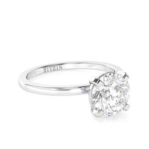 2,00 ctRound Cut Diamond Solitaire Anillo de compromiso para mujer - Product Image 2