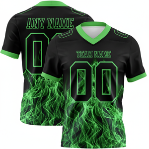 Personalized Men's Youth Adults' Long Sleeve American Football Style Jersey Team Sports Uniform <b>Shirt</b> - Product Image 2