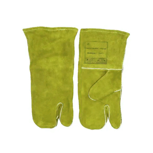 Nuevos guantes de soldadura de cuero de vaca de alto rendimiento Premium, guantes de soldadura de Palma de pistola, protección de manos resistente, guantes de cuero para hombres, venta - Product Image 5