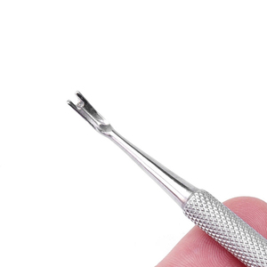 Removedor de esmalte de alta calidad, herramienta empujadora de cutículas, recortador de callos de dedo de calidad superior de doble cara, empujador de uñas de tenedor de piel muerta - Product Image 3