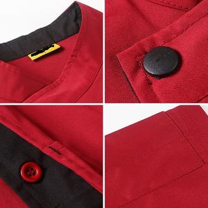 Uniforme de Chef unisexe à manches courtes, manteaux en tissu respirant, prix de gros - Product Image 5