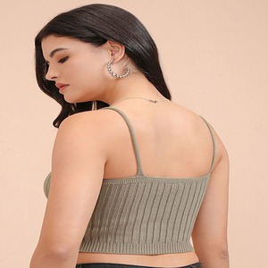 Gran oferta, camisetas sin mangas de Color personalizables para mujer, novedad, cuello redondo, botón, cinta, vestido, ropa transpirable - Product Image 6