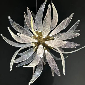 โคมไฟระย้าแอลอีดีสีทองที่ทันสมัยโคมไฟแขวนประดับภายในอาคารที่มีการออกแบบล็อบบี้ที่สร้างสรรค์สำหรับใช้ในบ้าน - Product Image 4