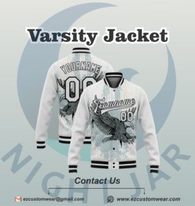 Chaqueta universitaria de béisbol personalizada de alta calidad de fabricante OEM para hombre, chaqueta universitaria de manga de lana bordada, destacada calle principal de invierno - Product Image 6