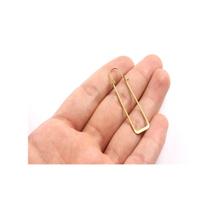 ต่างหูระย้ารูปใบไม้ชุบทองทองเหลือง2ขนาดห่วงวงกลมประดับมุกและเพชรขายดีเครื่องประดับสำหรับผู้หญิง - Product Image 6