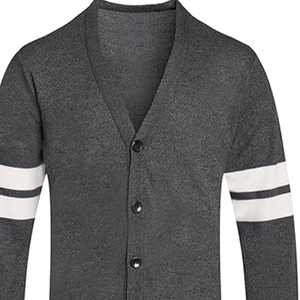 Suéter Cárdigan Unisex Elegante y Cómodo con Cuello en V, Lana/Cachemira Gruesa de Primera Calidad, Ropa Abrigada de Invierno, Opciones Personalizables - Product Image 3