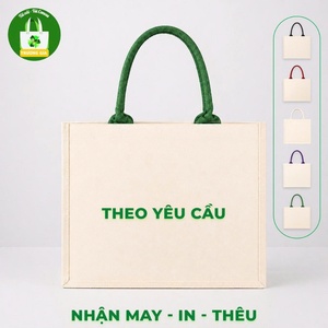 กระเป๋าผ้าแคนวาสทรงสี่เหลี่ยม Truong Gia สำหรับใช้งานทั่วไป พร้อมพิมพ์ลายดิจิทัล ปรับแต่งได้ - Product Image 1