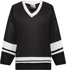 Индивидуальная Хоккейная Футболка с вышивкой, название и номер команды, хоккейная Белая пустая форма