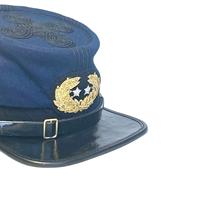 Gorra de Caballería CIVIL W UNION KEPI, Azul, Lana, Ajustable, con Espadas y Insignia de EE. UU.