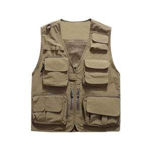 Gilet de travail personnalisé pour homme, décontracté, respirant, à séchage rapide, cargo, réfléchissant, multi-poches, vêtements d'extérieur d'hiver 2025 - Product Image 3