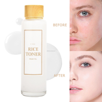 Crème anti-âge anti-acné Glowing Skin Private Label Ensemble de soins de la peau au riz coréen Ensemble de soins pour la peau au riz blanchissant (Nouveau) Sérum pour le visage tonique au riz
