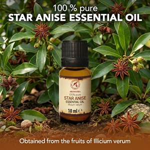 Huile Essentielle d'Anis Étoilé 100% Pure 10ml - Extrait d'Épice d'Aromathérapie Illicium Verum - Product Image 2