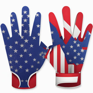 2025 nueva llegada al por mayor diseño personalizado guantes de fútbol americano cómodo Palm guantes de fútbol americano - Product Image 5