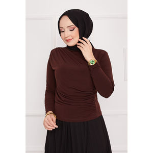 Vestido ajustado Sandy con estampado de café - Product Image 1
