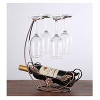 Casier à vin décoratif de forme ronde pour salle de dessin Excellent design Couleur blanche Support mural pour bouteille de champagne et verre à vin