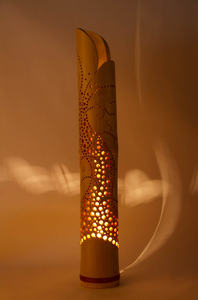 Lampes décoratives en bambou faites à la main, design unique, tendance actuelle, décoration artistique en bambou, lampe prête à être expédiée - Product Image 4