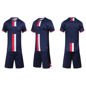 Nouvelle saison Logo personnalisé adulte unisexe football uniforme maillot 100% Polyester col en v couleurs et tailles personnalisées vêtements de sport - Product Image 6