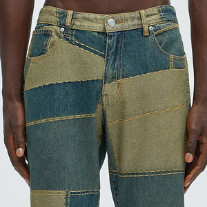 กางเกงยีนส์ทรงหลวมสำหรับผู้ชายกางเกงยีนส์ฮิปฮอปสำหรับผู้ชายกางเกงยีนส์2025แบบยั่งยืนระบายอากาศได้ดี - Product Image 5