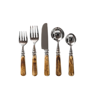 Ensemble de couverts en acier inoxydable réutilisables cuillère fourchettes couteau design de qualité supérieure pour restaurants et cadeaux - Product Image 1