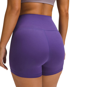 Pantalones cortos de entrenamiento de gimnasio de Yoga para mujer de poliéster/tela de algodón estirable de secado rápido transpirable de la mejor calidad - Product Image 4