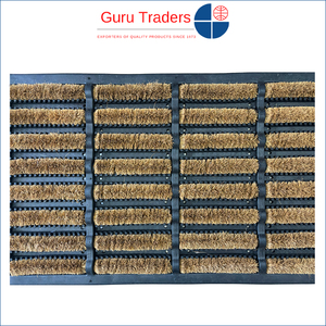 Alfombrillas para puerta de cepillo de alambre de Goma posibles de tamaño personalizado con respaldo antideslizante para uso en interiores y exteriores de proveedor indio - Product Image 4