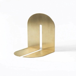 Organizzatore da scrivania in ottone massiccio <span class=keywords><strong>Design</strong></span> personalizzato per ufficio reggilibri decorativi in marmo con supporto per libri