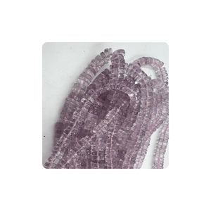 Améthyste rose naturelle de qualité supérieure à facettes Heishi perles en vrac 7-10mm forme de niveau 14 pouces de long 8mm taille pour la fabrication de bijoux - Product Image 6