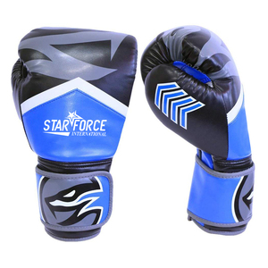 Venta al por mayor de guantes de boxeo con logotipo personalizado MMA para soporte de muñeca con velcro, velcro, material de cuero impermeable para entrenamiento Sanda - Product Image 1