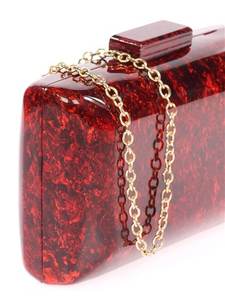 Designer haut de gamme bohème résine époxy à la main personnalisable soirée pochette Portable élégant sac à main pour dames fêtes cadeau - Product Image 6