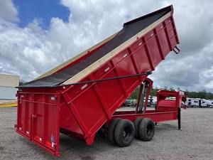 Livraison rapide de remorque à benne basculante agricole 8x20 bon marché avec composants d'engrenage et de moteur pour le basculement - Product Image 5