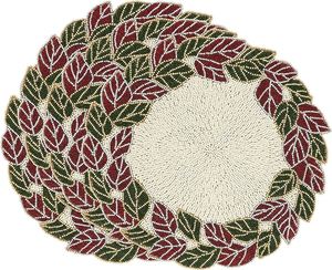 Fancy Design Luxury Party Beaded Dining Table Runner Set High Quality Dining Table 1 Runner With 6 Mat Beaded Table Runner - Product Image 4