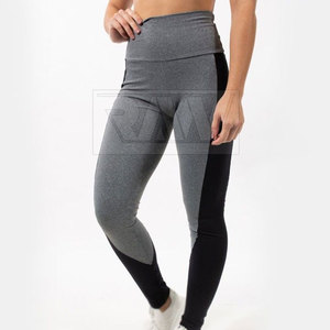 Mallas deportivas de cintura alta para gimnasio para mujer, ropa deportiva de Nailon/LICRA sin costuras con cierre de cintura elástica en oferta - Product Image 1