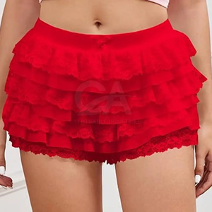 Short à volants pour femmes Short élégant et tendance pour femmes Design féminin à volants Short décontracté et chic pour femmes - Product Image 5