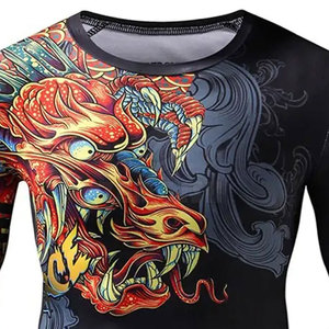 Maillot de bain Rash Guard MMA pour homme, tricoté sur mesure, haute qualité, design 2025, respirant, séchage rapide, polyester/nylon - Product Image 2