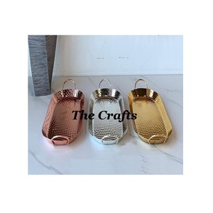 ถาดเสิร์ฟอาหารและขนมทรงกลมถาดเสิร์ฟอาหารสแตนเลสสีเงินสำหรับใช้ในโอกาสพิเศษ - Product Image 6