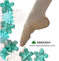 Envío Rápido, Zapatos de Ballet Unisex, Suela Completa, Cuero Suave, Forro de Algodón, Cordón Elástico, Práctica y Entrenamiento, Color Rosa