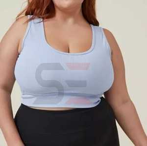 Custom Design <b>Tank</b> <b>Top</b> <b>Women</b> Eco Friendly Casual Brief Organic Cotton <b>Knitted</b> Wear Shirt Blouse Ribbed <b>Tank</b> <b>Tops</b> Cropped Tanktop - Product Image 5